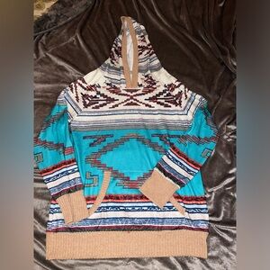 NWOT! NEVER WORN Aztec Print Hoodie